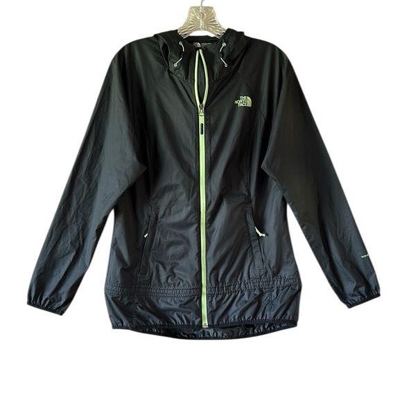 The North Face Windwall Black Jacket with Lime Accents - Picture 2 of 8